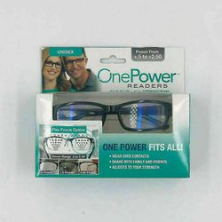 One Power Auto Focus Presbyopi LäsglasögonLäsare Justerbar 0,5-2,5 Unisex