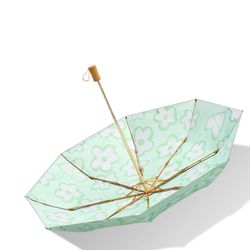 UPF 50+ UV suojaukseen Sateenvarjo Matkasateenvarjo Erittäin kevyt sateenvarjo tuulenpitävä auringon sateenvarjoille neljälle Harson