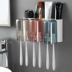 Barsinfi tandbørste Holder, Childrens Favorit tandbørste Holder Vægmonteret Family Kit, Badeværelse Electric tandbørste Holder