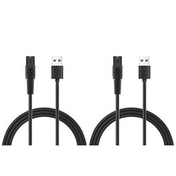 2kpl 5V 1A USB-parranajokoneen laturijohto QP2724 QP2834 QP1924 MG9520 sähkökäyttöisen parranajokoneen trimmerilaturille C Black