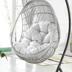 Puutarha Sisätiloissa Riippukeinu Riippumatto Tuoli Istuin Paksu Tyyny Tyyny Tyynytyyny Tyynytyynyt (mukaan lukien vain istuintyyny) - HZ Valkoinen...