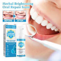 Pure Herbal Super Whitening Teeth & Mouth Repair Foam vaalentaa hampaita Poistaa pahanhajuisen hengityksen ja Calculus 30ml FFF kuvan mukaisesti