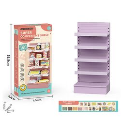 unbrand 01:12 Dukkehus Miniatyr Tre Mini Varer Snack Stand Display bokhylle Modle A4 1 set