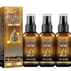3x Biotin Hair Growth Spray Anti Hair Loss Fast Regrowth Scalp Treatment Serum
