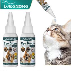 1-3X silmätippa kissan koiran hoitoon vanhusten keratiitti poistaa kyyneltahrat helpottaa kuivasilmäisyyden kutinaa kaihihoito lemmikkieläinten sil...