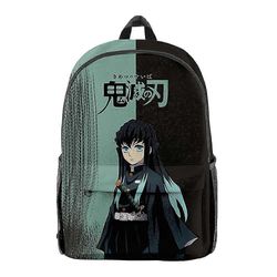 Demon Slayer Blade Kimetsu No Yaiba Cospaly Anime Oheislaitteet Tanjirou Nezuko Giyuu Campus Simple Trend Student Manga Reppu korkealaatuinen 8