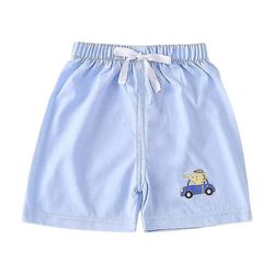 Besser Toddler Kids Piger Elastic Waist Shorts Korte Bukser Blå 1-2 Years