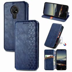 Kompatibel med Nokia 3.4 Flip Case Etui Vintage Wallet Flip Cover med magnetisk lukning Coque - Blå