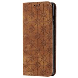 Gangxun Kompatibel med Samsung Galaxy S20 5g taske læder magnetisk flip folio cover tegnebog brun