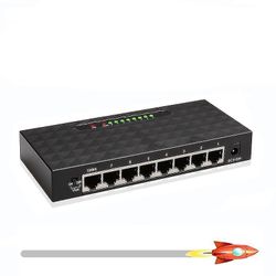 5/8-porters Gigabit, nettverkssvitsj, Ethernet-hub, Internett-splitter 8 Port 1000Mbps