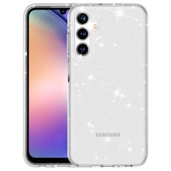 Til Samsung Galaxy A35 5G Case PC + TPU Anti-Scratch Sparkly Glitter Cell Phone Cover