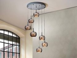 Schuller Lighting Ari 7 Lys spiral krystal loft klynge vedhæng, G9