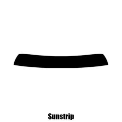 Window-Tint Sun Strip til Hyundai Sonata - 2011 til 2016 forskårne solstrip 5% limo sort Sunstrip