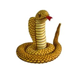 Handuo Simulation Cobra Doll Python Plys Legetøj gul