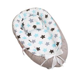 2023 Ny Hot Baby Lounger Baby Nest Samsoving for baby 0-12m, myk pustende bomull justerbar Ne D