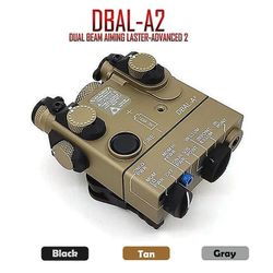 Peq-15a Dbal-a2 Dual Beam Sigter Laser Ir &Rød Laser Led Hvidt lys Illuminator med fjernbetjening batteri boks Switch Sort