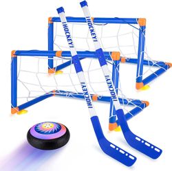 Yeye Hover Hockey Set for Kids Toys, Hover Hockey Game 2 maalilla Led Light Air Hover Ball, Hauska perhe