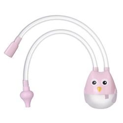 Baby Nasal Suge Aspirator Nose Cleaner Sucker Sugeverktøy Beskyttelse Rosa