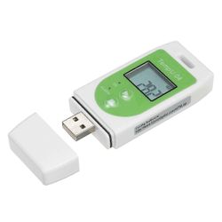 Dataloggeri Monikäyttöinen USB-lämpötilaloggeri Uudelleenkäytettävä TEMP-tallennin 32 000 tietueen kapasiteetilla