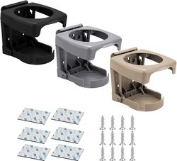 Xqday Kopholder, sammenklappelig kopholder, 3stk foldbar plastdrikkevareholder, udstyret