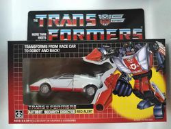 Transformation G1 Autobot Red Alert og Sideswipe Misb