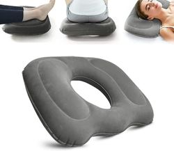 Ortopedisk sittdyna för smärtlindring - Uppblåsbar kudde för hemorrojder, graviditet, svanskota, liggsår