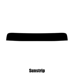 Window-Tint Sun Strip til Kia Pro Ceed 3-dørs Hatchback - 2007 til 2013 pre-cut sunstrip 5% limo sort
