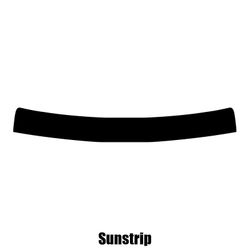 Window-Tint Sun Strip for Lancia Grand Voyager - 2011 til 2016 pre-cut sunstrip 5% limo sort