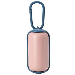 Pet Garbage Bag Dispenser Bærbare Pet Affaldspose Agterstavn Taske Dispenser Til Walking Travel Pink