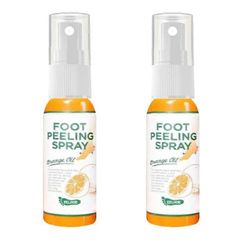 2kpl Foot Peeling Spray Orange Oil eteerinen Oil Exfoliating Peel Dead Skin Remover 30ml/100ml