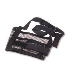 1pc Pet Hund justerbar maske bark bid mesh mund næse sort XXL