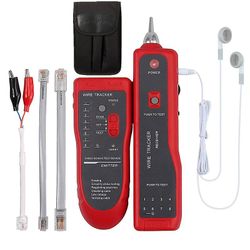 Eveltek Lan-kabel tester signaloverførselsafstand 1-3000m Rj11 Rj45 Network Wire Tracker Rød