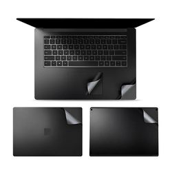 JVY 4 i 1 Notebook Shell Protective Film Sticker Set til Microsoft Surface Laptop 3 15 tommer (sort)