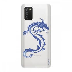 Crazy Kase Cover Til Samsung Galaxy A02s Soft Silicone 1 Mm, Blue Dragon