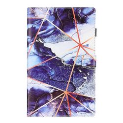 Magneettinen iskunkestävä tabletin suojakotelon tukijalusta käännettävä kansi Amazon Fire -HD 10 PU nahka automaattinen lepotila Tummansininen