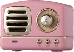 Langaton retro-Bluetooth-kaiutin fm-radiolla, yksi pieni kaiutin
