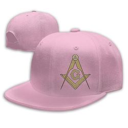 Bricks Masons Kompas & firkant g frimurersymbol baseball kasket Pink One