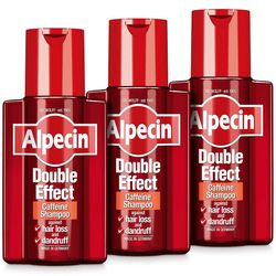3 x Alpecin hiustenlähtöä estävä shampoo Double Effect Kofeiini Hilseenpoistoaine 200ml