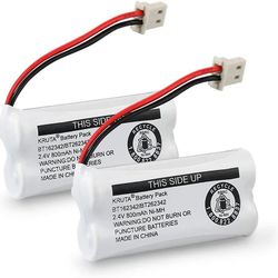 Bt162342/bt262342 Bt183342/bt283342 Bt166342/bt266342 2.4v 800mah trådløst mobiltelefonbatteri kompatibelt med Vtech Cs6419 BT162342-2-pakker