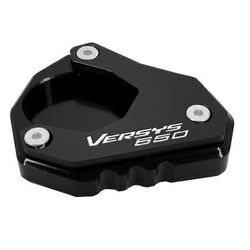 KAWASAKI VERSYS 650 VERSYS650 ABS 2010-2023 2019 2015 moottoripyörän CNC-jalustan jalkasivujalustan jatkolevyn tukilevy QH Musta
