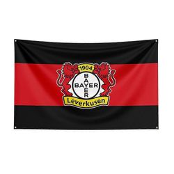 Born Pretty 3x5 Bayer 04 Leverkusen lippu polyesteripainettu Racing Sport banner sisustukseen A 90 x 150cm