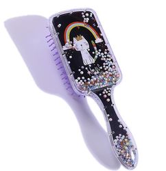 Handuo Tegneserie Airbag Kam Massage Frisør Comb Rainbow Comb sort