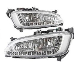 1kpl auto led drl Hyundai Santa Fe / ix45 2013 2014 2015 vasen / oikea päiväajovalot lamppuP20211224677 Oikea puoli