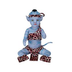 Genfødte dukker i live Avatar Baby Helkrops Silikone Vinyl Realistisk Genfødt BabydukkerNyfødte Baby Elves Samlerbare Dukker Legetøj 11.81 in open...