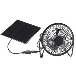 Fan Ventilationsfläkt usb solpanel järnfläkt XULUO