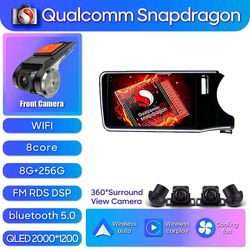 Scitoo Qualcomm Snapdragon bilradio multimedievideoafspiller Android 13 til Honda City Grace 1 2014 - 2017 Navigation stereohovedenhed 8-256-360-DV...
