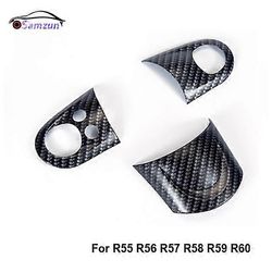 Auton sisustus Mini Cooper R56 R55 R60 Countryman R57 R58 Ohjauspyörä Keskikansipaneeli Painike Muotoilutarra Auton sisustustarvikkeetAjoneuvo D Hi...
