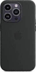 Apple iPhone 14 Pro silikonikotelo MagSafella - keskiyö