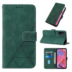 Gangxun Kompatibel med Oppo A93 5g / A93s 5g etui læder folio cover tegnebog magnetisk premium Tui Coque grøn