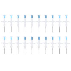 20kpl eläinten mikrosirut implantoitu RFID ID elektroninen tunniste ruiskulla lemmikkikoiralle kissa kala karja 1,4x8mm